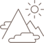 Mountains icon